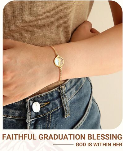 Christian Happy Graduation Gifts-Mustard Seed Bracelet Religious Graduation Gifts for Girls Women Her in Saudi Arabia
