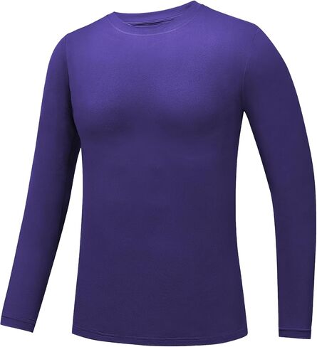 2T to Youth Boys Compression Shirt Toddler Kids Long Sleeve Baseball Football Undershirt Girls Quick Dry Athletic Base Layer in Saudi Arabia
