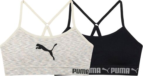 PUMA Girls' 2 Pack Super Soft Seamless Bralette in Saudi Arabia