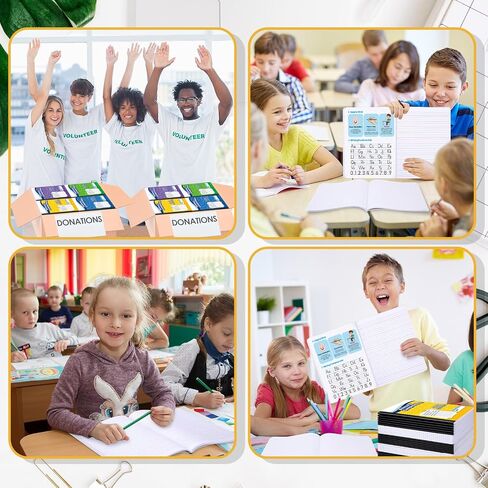 30 Pack Primary Compliced ​​Comment Complication دفتر ، Grade K-2 Journal 50 Sheets ، 7-1/2 "x 9-3/4" دفتر كتب كتاب تكوين الأولية للأطفال في مرحلة ما قبل المدرسة الأولى (Multicolor) in Kuwait