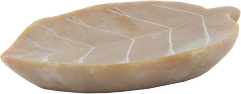 1 Natural Soapstone Pillar Candle Holder Leaf Shape in Kuwait