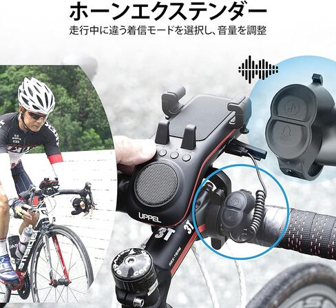 Multifunctional Bike Speaker-Bike Phone Holder-Bicycle Headlight-Bike Horn-Bike Microphone-Power Bank with 5000mAh, Ideal for Mountain& Road Bike-Extreme & Casual Cycling 10-in-1 in Kuwait