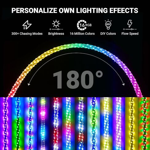 2 pcs 3ft مصابيح سوط مع قاعدة الربيع ， التطبيق والتحكم عن بعد مصابيح السوط LED لجانب جنبا إلى جنب ، حلزوني مطار in Kuwait