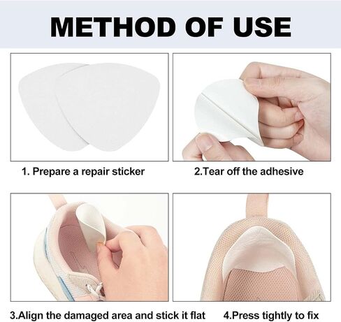 Shoe Heel Repair, 4 Pairs Self-Adhesive Inside Shoe Patches Kit for Repair Holes in Saudi Arabia