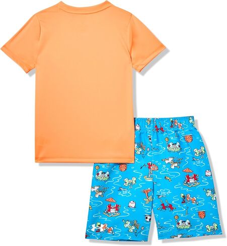 Under Armour boys Boys' Swim Volley Set, Sleeve Shirt & Matching Shorts, Lightweight & Breathable in Saudi Arabia