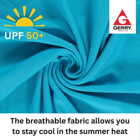 Gerry Rash Guard for Boys, Long Sleeve Boys Swim Shirt, UPF 50+ SPF UV Sun Protection, Quick Dry Rashguard for Kids in Saudi Arabia