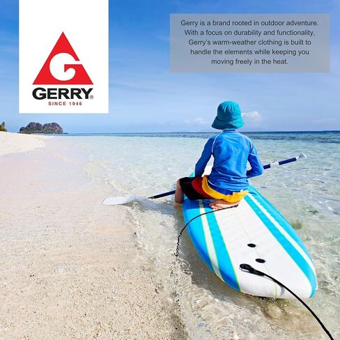 Gerry Rash Guard for Boys, Long Sleeve Boys Swim Shirt, UPF 50+ SPF UV Sun Protection, Quick Dry Rashguard for Kids in Saudi Arabia