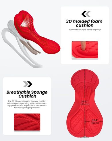 شورتات دراجة رياضية للرجال - 3D محفور 3D بطيئة MTB Fit Fit ركوب الدراجات دراجة دراجة دراجة دراجة الدراجات مع جيوب السوستة in Kuwait