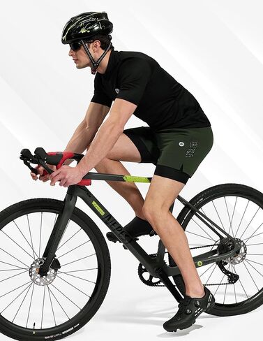 Men's Mountain Bike Shorts 4D Padded Cycling Bicycle Biker Riding Loose-fit Gel Padding MTB Shorts Zipper Pockets in Kuwait