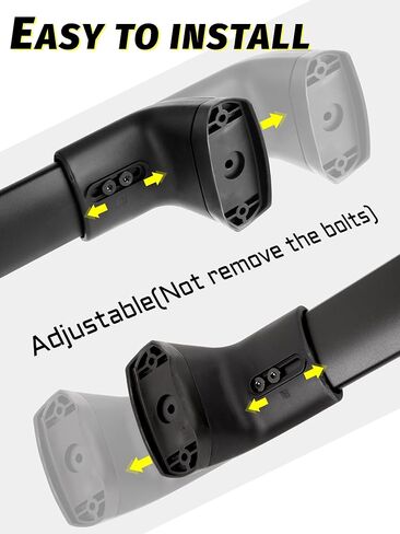 Car Roof Rack Cross Bars Compatible with 2019-2023 Subaru Ascent (for Raised Side Rails), Aluminum Lockable Roof Cross Bars for Kayak Bike Rooftop Cargo Carrier Bag Basket Luggage in Kuwait