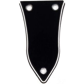 Milisten 3 Holes Truss Rod Cover for Electric Guitar Bass Guitar Replacement Accessories Black in Kuwait