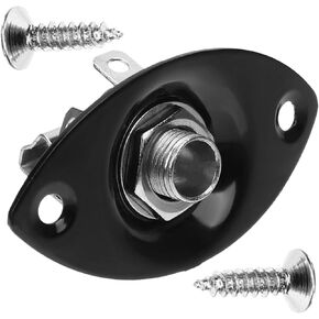 1 Set Guitar Jack Electric Bass Guitar Bass Guitars Metal Guitar Electrc Guitar Oval Jack Plate Guitar Input Jack Guitar Output Socket Plates Outlet Socket Plates Guitar Tool