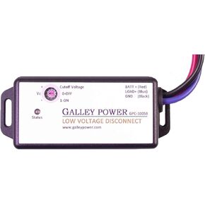 Low Voltage Disconnect with recessed selector, 12V/24V Auto Detect, GPC-1005B-R