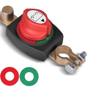 Battery Disconnect Switch, for RV Car Boat ATV 12V 48V, Battery Switch Installation Simpler, Marine Battery Switch, Completely Waterproof