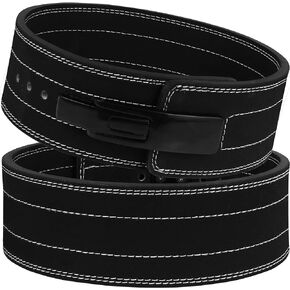 Lever Weight Lifting Leather Belt - 10mm Powerlifting Lever Belt for Men & Women - Lower Back Support Weightlifting Belt for Powerlifting, Deadlifts, Squats
