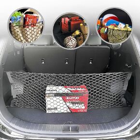 Envelope Style Trunk Mesh Cargo Net for Hyundai Santa Fe SE SEL 2021-2023 - Car Accessories - Premium Trunk Organizers and Storage - Cargo Net for SUV - Vehicle Carrier Organizer for Hyundai Santa Fe