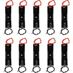 AA Battery Case Holder 1.5V, 6PCS DIY Battery Storage Boxes, AA 3 Bay Cell Battery Holder, 3 Slots in Parallel Black Plastic Batteries Case in Saudi Arabia