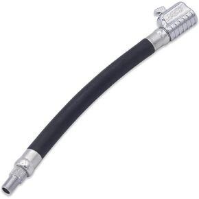 JACO Lightning S2X Tire Inflator Hose Extension Self Locking Nozzle | Patented Lock-on Air Hose Adapter for Tire Pumps (Open Flow)