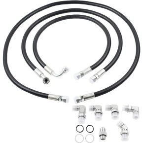 مجموعة خط تبريد ناقل الحركة، خراطيم تبريد ناقل الحركة 6.6 لتر، استبدال شديد التحمل لـ 2006-2010 Duramax Chevy GMC LLY LBZ LMM، متوافق مع ناقل الحركة Allison in Kuwait