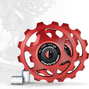Bike Set of 2 Ceramic Jockey Wheels 13T - Derailleur Pulley - Jockey Wheels 11 Speed - Pulley Sram - Compatible with Shimano Jockey Wheels