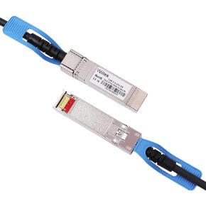 25GbE SFP28 DAC Twinax Cable, 1 Meter 25GBASE-CR SFP28 Passive Copper Cable, Compatible for Cisco SFP-H25G-CU1M, Ubiquiti, Juniper, Mellanox, Mikrotik, Netgear, Supermicro, Open Source Switches