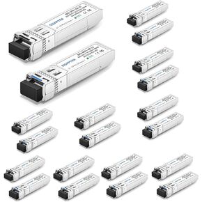 1 Pair 10G SFP+ Bidi Transceivers, 10gbe SFP LC Single-Mode Module, Bi-Directional Mini gbic for Cisco SFP-10G-BXD-I (1330nm-TX/1270nm-RX) / SFP-10G-BXU-I (1270nm-TX/1330nm-RX),10KM, with DDM