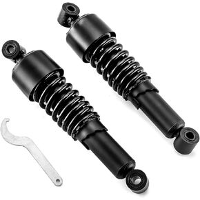 Black 13" Rear Shocks Lowering Kit Compatible with Harley Touring Street Glide Road Glide Road King Electra Glide Tour Glide 1980-2024 Preload Adjustable