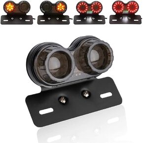 LED Tail Light Integrated Running Lamp Brake&Turn Signal Light 40LED 40W with License Plate Bracket for Har-ley Motorcycle Street Bike Cruiser Chopper