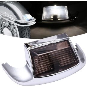 Front Rear Fender Tip LED Light Compatible With Electra Glide 1980-2013 Heritage Softail Classic FLSTC 1986-2008 (Front Fender Light-Orange+Rear Fender Light-Red) in Kuwait