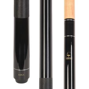 ASKA Pool Cue Stick 58", Maple Shaft, 5/16x18 Joint, 13mm Leather Tip, LEC