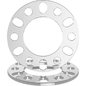 WHEEL CONNECT فاصل عجلة عالمي، سمك 3 مم (1/8 بوصة)، نمط مسمار مناسب 4x98، 4x100، 4x108، 4x114.3، 5x100، 5x105،5x108، 5x110، 5x112، 5x114.3،5x120،5x127، ألومنيوم مصبوب، حزمة من 2.