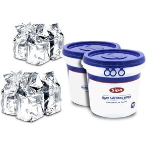 SIPA Hand Sanitizing Wipes 250 WIPES/BUCKET will Refills (1 BUCKET 3 REFILLS)