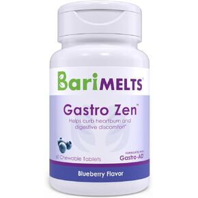 BariMelts Gastro Zen- 1 Month Supply (60 Chewable Tablets) - Manage Heartburn,Support Digestive Health & Gut Health, Post-Op Once Daily Bariatric Vitamins