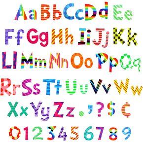 Tenare 134 Pcs Bulletin Board Letters 5 Inch Cutout Letters for Bulletin Boards Alphabet Bulletin Board for Home Decor(Colorful Animal Print)
