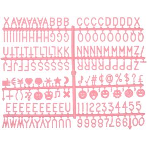 MECCANIXITY 3/4 Inch Letters Set for Felt Letter Board Numbers Symbols Black Alphabet Message Board Changeable for Cafe, Wedding, Birthday