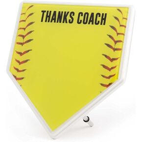 Personalized Softball Coach Home Plate Plaque | Softball Plaques by ChalkTalk Sports