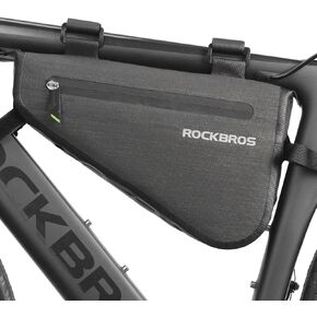 ROCKBROS 8L Bike Bicycle Frame Bag Waterproof Bikepacking Bike Bag Triangle Frame Bag Large Bike Storage Bag Under Frame