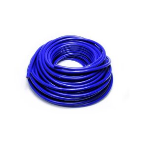 HPS 5/16" ID blue high temp reinforced silicone heater hose 25 feet roll, Max Working Pressure 85 psi, Max Temperature Rating: 350F, Bend Radius: 1-1/4"