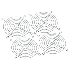 PATIKIL 100mm Fan Finger Grill, 4 Pack Metal Grill Protector Guard for 110X110mm Fan Protective Cover DIY, Silver