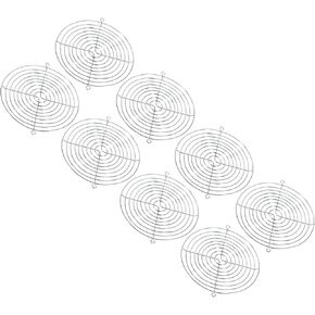 PATIKIL 170mm Fan Finger Grill, 8 Pack Metal Grill Protector Guard for 170X170mm Fan Protective Cover DIY, Silver in Saudi Arabia