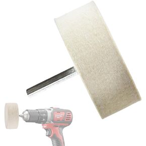 Glass Polishing Drill Wheel Bob with Hexagonal Shaft for Use with Cerium Oxide | Remove Scratches and Scuffs in Windshields, Windows, Table Tops and More …