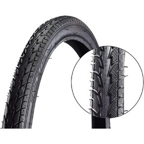 Replacement Bike Tire Foldable Durable Mountain/Standard Bike Tire,24/26x1.75/1.95 inch,Black