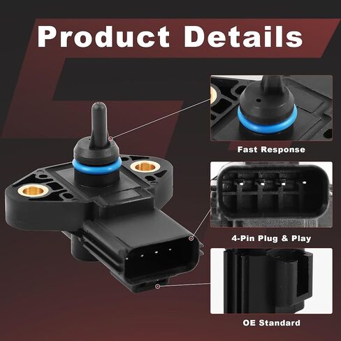 مستشعر ضغط حقن الوقود FPS5 متوافق مع Ford F150 F250 F350 F450 E150 E250 E350 Super Duty Mercury Lincoln (النماذج المحددة) 3F2Z9G756AC 0261230093 5S7254 in Kuwait