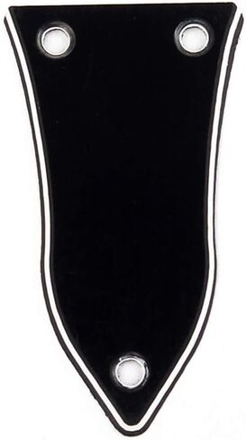 Milisten 3 Holes Truss Rod Cover for Electric Guitar Bass Guitar Replacement Accessories Black in Kuwait