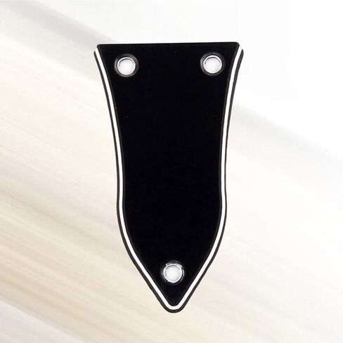 Milisten 3 Holes Truss Rod Cover for Electric Guitar Bass Guitar Replacement Accessories Black in Kuwait