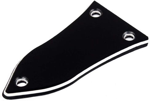 Milisten 3 Holes Truss Rod Cover for Electric Guitar Bass Guitar Replacement Accessories Black in Kuwait
