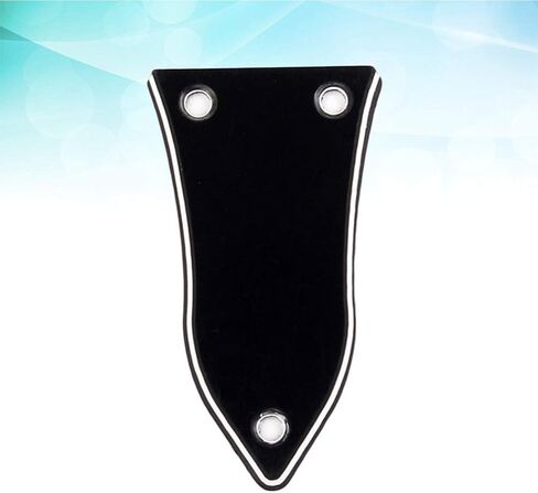 Milisten 3 Holes Truss Rod Cover for Electric Guitar Bass Guitar Replacement Accessories Black in Kuwait