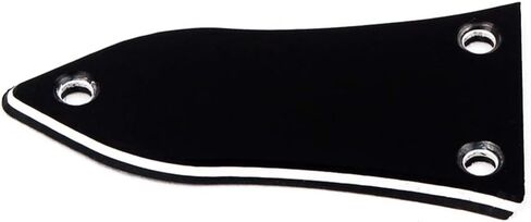 Milisten 3 Holes Truss Rod Cover for Electric Guitar Bass Guitar Replacement Accessories Black in Kuwait