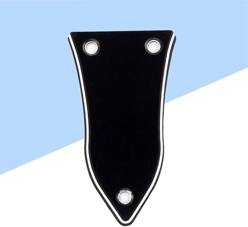 Milisten 3 Holes Truss Rod Cover for Electric Guitar Bass Guitar Replacement Accessories Black in Kuwait