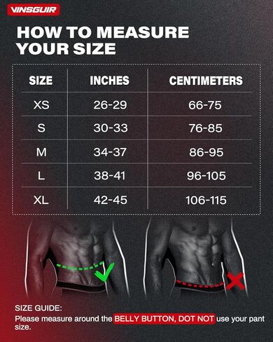 VINSGUIR Weight Lifting Belt for Men and Women, Quick Locking Weight Belt 6 Inch Gym Belt for Squats, Deadlift, Cross Training, Powerlifting in Kuwait